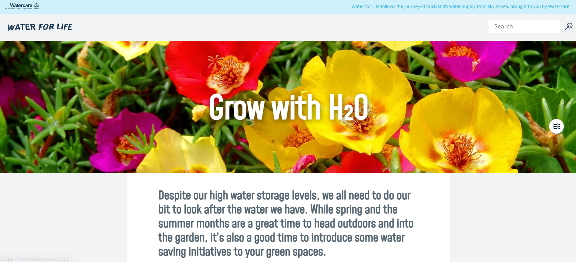 Water for Life website
